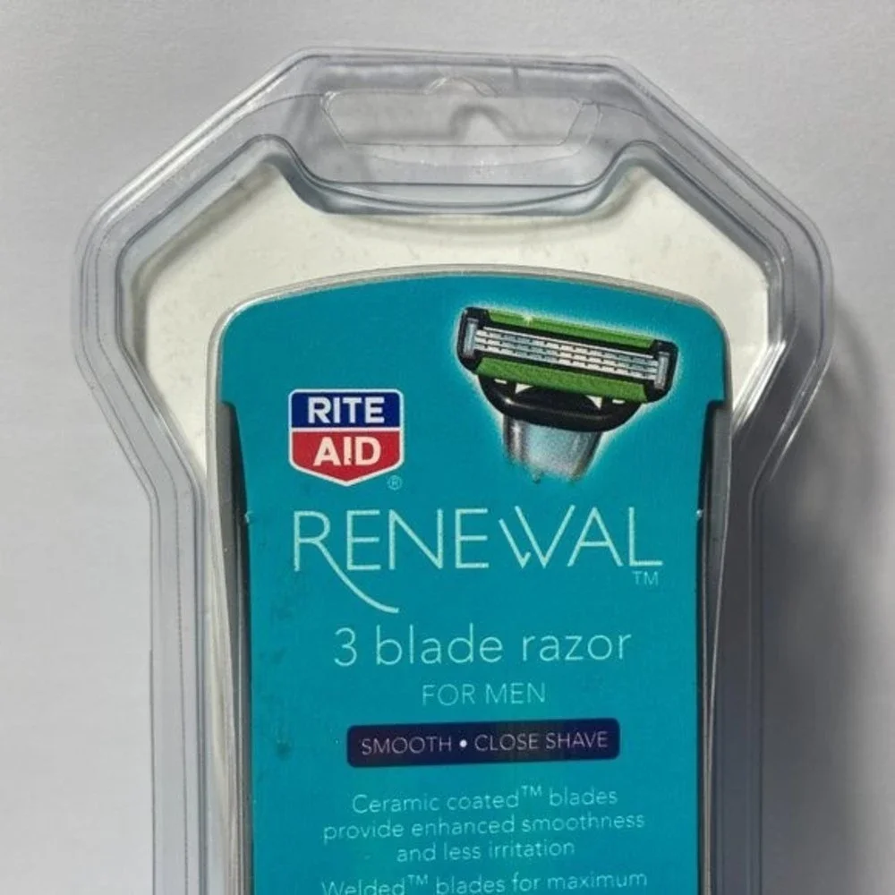 Rite Aid Renewal 3 Blade Razor for Men w/3 Refills